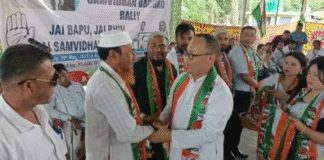 Leaders from BJP, JD(U), and NPP Join Congress at Kumbi Rally.