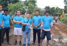 Manipur PCC President Leads Pothole Repair Effort with Wangkhem Youth Congress.