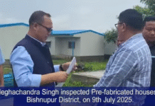 Concerns Raised Over Construction of Prefabricated Housing for IDPs in Manipur